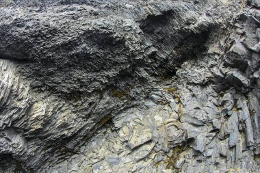 İzlanda 'da bazalt kolon oluşumu. Arkaplan