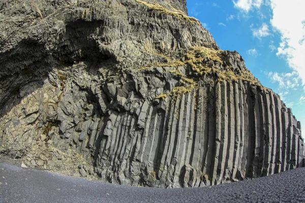 アイスランドの玄武岩列形成。背景 — ストック写真