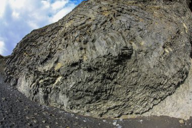 İzlanda 'da bazalt kolon oluşumu. Arkaplan