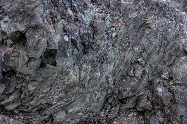 Taşlaşmış lavın dokusu ve arka planı. Tarih öncesi kaya oluşumu — Stok fotoğraf