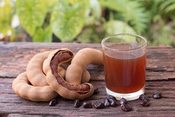 Zumo de tamarindo deliciosa bebida dulce tamarindo — Foto de Stock