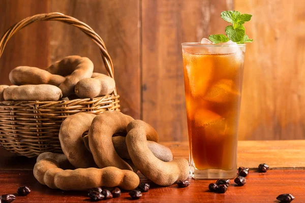 Lahodný sladký nápoj tamarind — Stock fotografie
