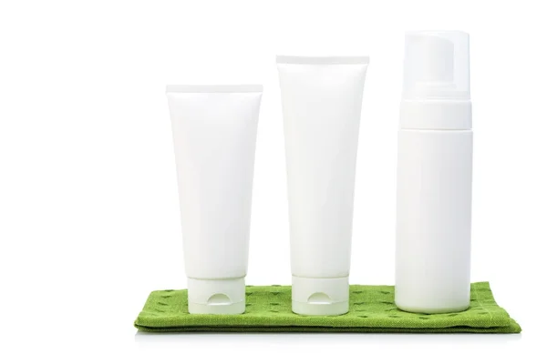Embalaje cosmético blanco en blanco —  Fotos de Stock