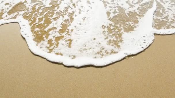 Пляж Вода Морские Волны Над Песчаным Пляжем Пляж Фалал — стоковое видео
