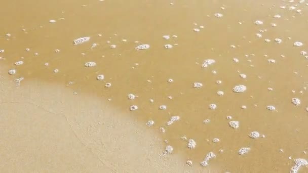 Pláž Voda Moře Vlny Písečná Pláž Dovolená Pozadí Tropické Pláže — Stock video