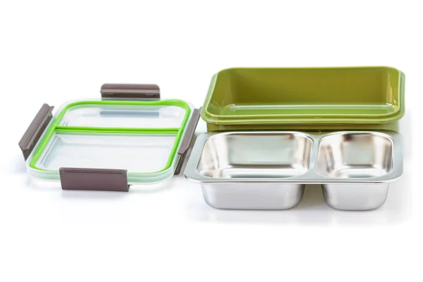 Voedingsdozen Roestvrij Staal Draagbare Lunchbox Met Lekvrije Container Voor Kinderen — Stockfoto