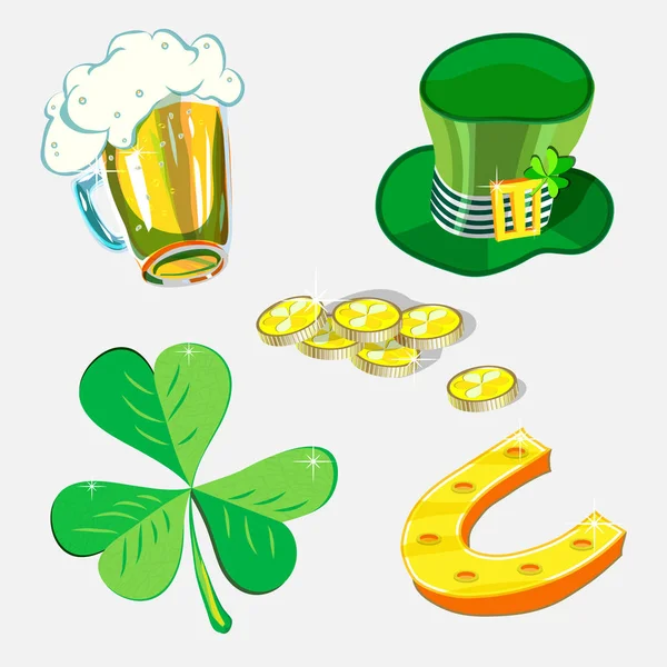 Saint Patrick Day Irish spring holiday — Stock Vector