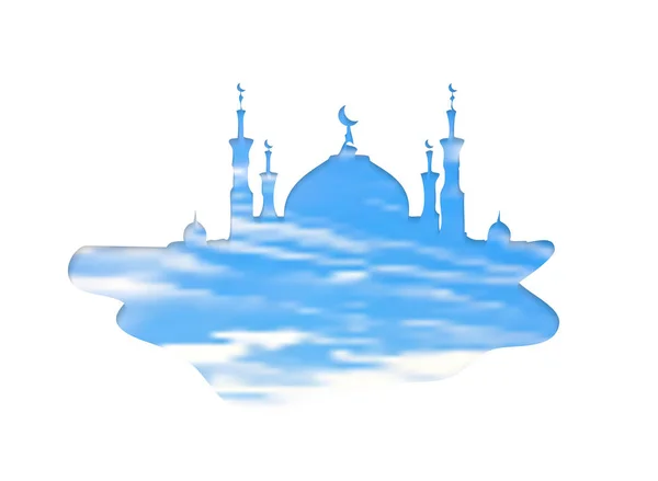 Τζαμί ενάντια στον ουρανό — Διανυσματικό Αρχείο