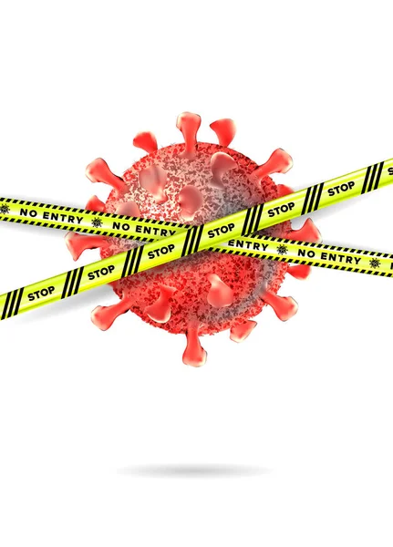 Nuevo Concepto Coronavirus Covid Peligro Brote Virus Lucha Contra Gripe — Vector de stock