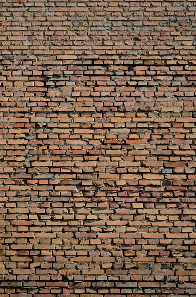 Textur eines rustikalen alten roten Backsteinmauer Hintergrund — Stockfoto