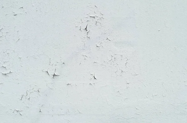 Textuur van vintage roestig witte ijzeren muur achtergrond met veel lagen verf — Stockfoto