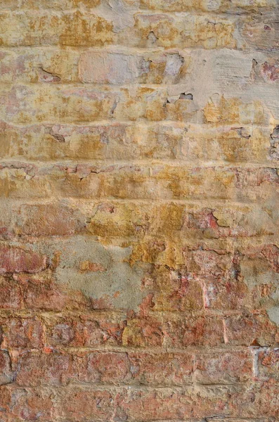 Textur eines rustikalen alten roten Backsteinmauer Hintergrund — Stockfoto