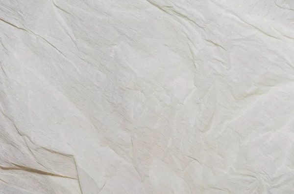 Csomagolás Összegyűrt papír textúra háttér fehér elefántcsont — Stock Fotó