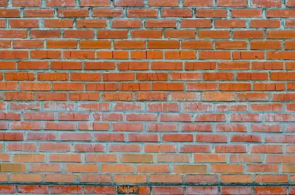 Rustic Vintage Bakcground Red Brick Wall Cladding Cement Seams — Stock Photo, Image