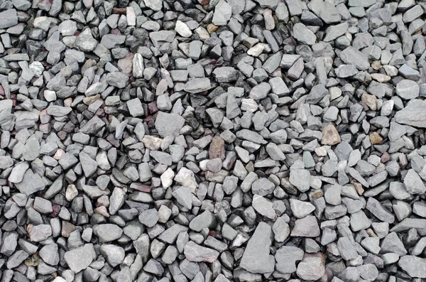 Textura Una Pasarela Gris Grava Piedras Trituradas —  Fotos de Stock