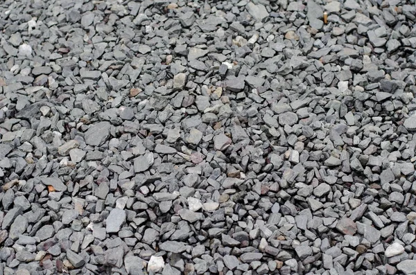 Texture Gray Walkway Gravel Crushed Stones — Stock Photo, Image