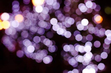 Festival ışık bokeh ile soyut renkli ufuk arka plan