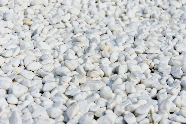 Textura de piedra de grava blanca para un camino de jardín —  Fotos de Stock