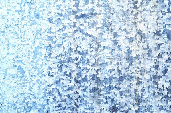 Hintergrund eines rostigen alten Eisenblechs, blaue und graue Farben — Stockfoto