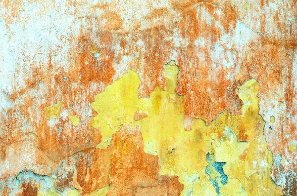 Schäbige Grunge-Textur einer stuckverputzten Wand mit vielen — Stockfoto