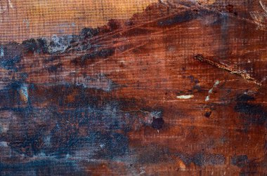 Birçok l ile vintage paslı turuncu demir duvar arka plan dokusu