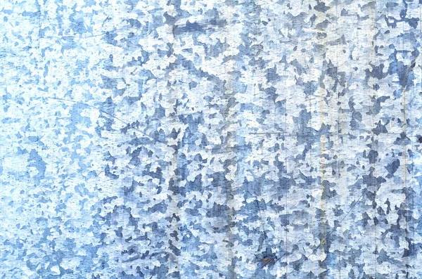 Arka plan bir paslı eski demir metal levha, mavi ve gri renkler — Stok fotoğraf
