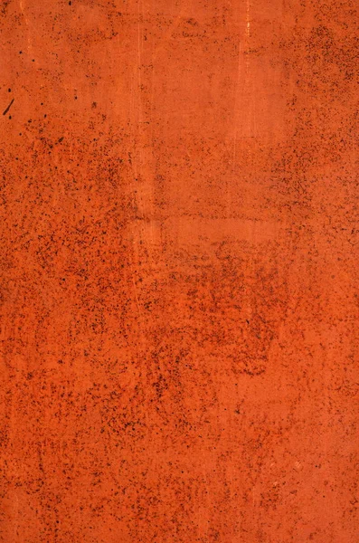 Textur der Vintage rostige orange Eisen Wandhintergrund mit vielen l — Stockfoto