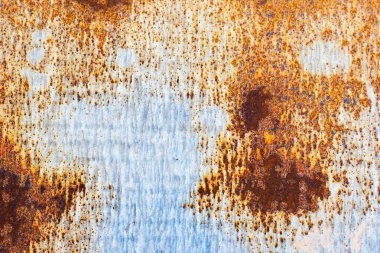 Vintage paslı gri demir duvar arka plan doku boya ve pas birçok katmanları ile