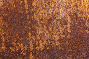 Vintage paslı gri demir duvar arka plan doku boya ve pas birçok katmanları ile