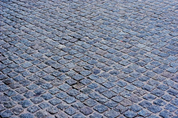 Geometry pattern of cobblestone background traditional stone pav