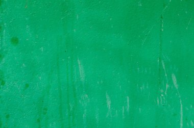 Vintage çimento duvar arka plan ile çatlak ve delikler birçok kat boya ile