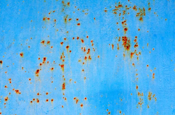 Textura de azul vintage e azul-turquesa backgrou parede de ferro pintado — Fotografia de Stock