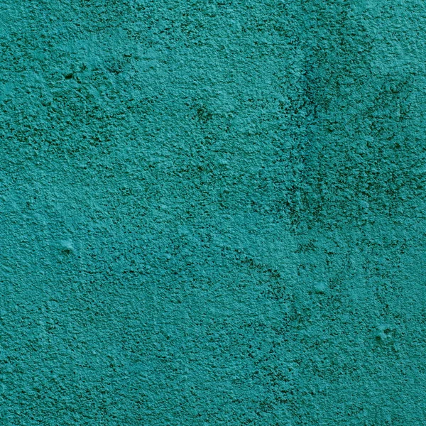 Fundo Estuque Azul Verde Revestido Pintado Exterior Elenco Áspero Textura — Fotografia de Stock