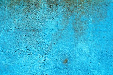 Çatlak ve delikler ile çimento gri duvar dokusu 