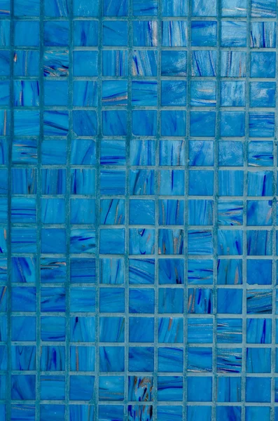 Achtergrond Van Mozaïek Muur Blauwe Kleur — Stockfoto