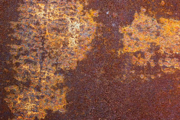 Υφή της παλιάς χρονολογίας σκουριασμένο σιδήρου γκρι φόντο τοίχο με πολλά στρώματα μπογιάς και της σκουριάς — Φωτογραφία Αρχείου