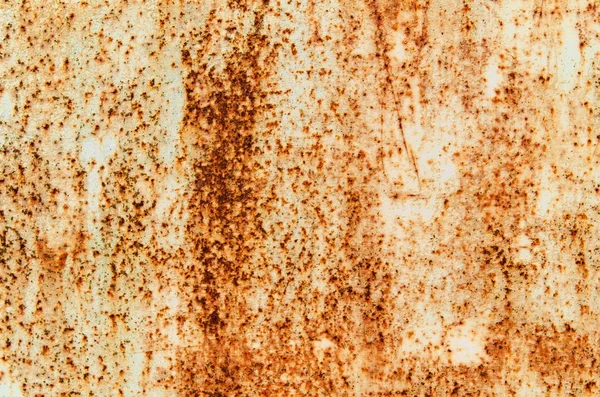 Texture of vintage rusty white iron wall background with many layers of paint — Stock Photo, Image