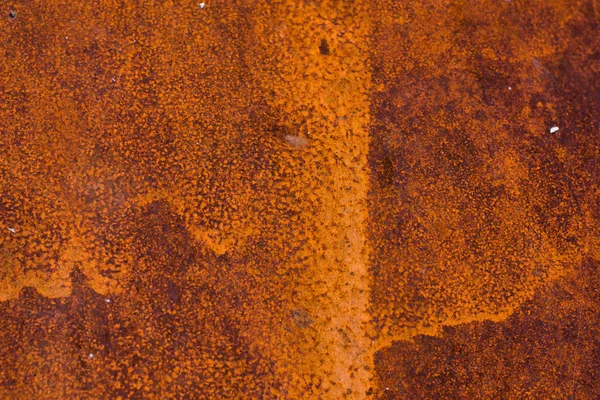 Textuur van vintage roestig ijzer muur achtergrond met veel lagen verf en roest — Stockfoto