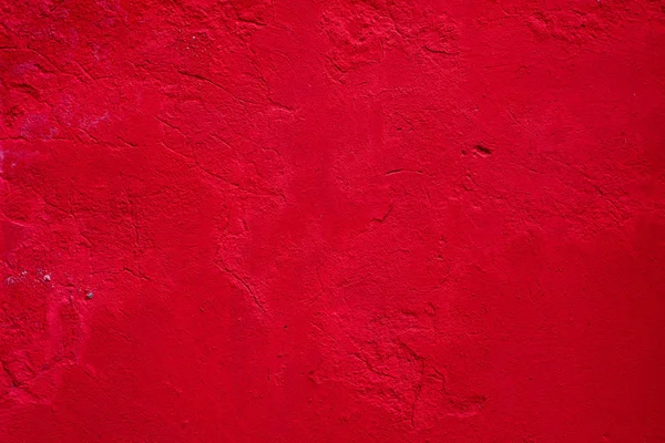 배경의 붉은 치장 벽 토 코팅 및 외관, 거친 시멘트와 콘크리트 벽 질감의 캐스팅을 그린 장식 코팅 — 스톡 사진