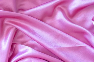 pink elegant soft satin fabric as a background