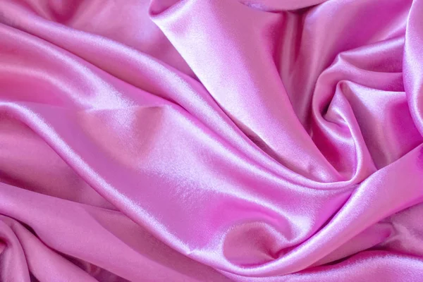 Rose élégant tissu satiné doux comme fond — Photo