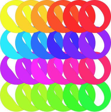 Çemberli soyut vektör arkaplanı