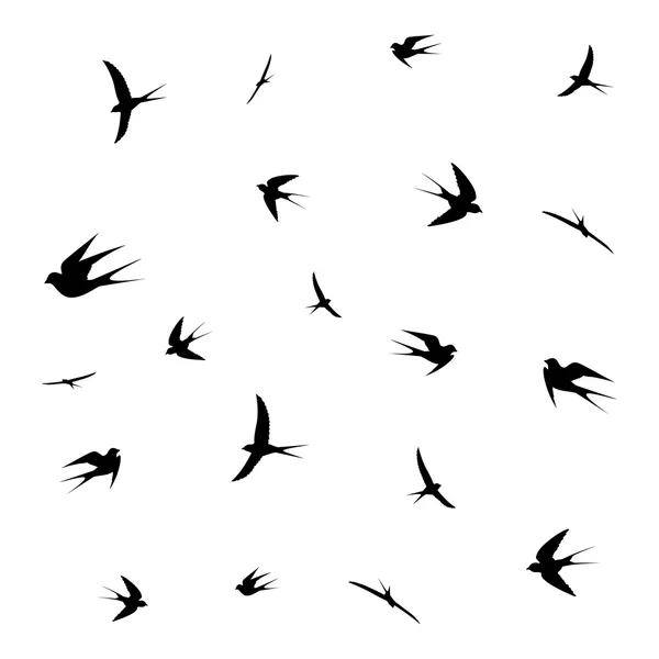 Πουλιά κατά την πτήση, διάνυσμα — Διανυσματικό Αρχείο