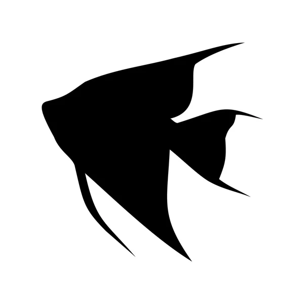 Peces de acuario angelfish — Vector de stock