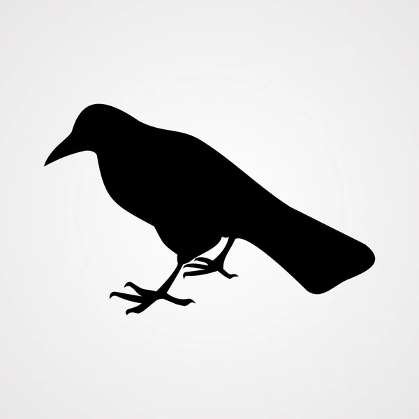 Illustration icône corbeau — Image vectorielle