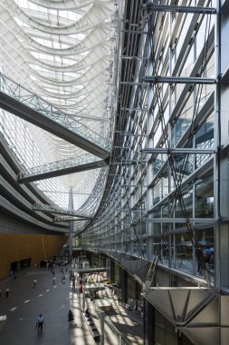 Tokyo, Japonya - 2 Ekim 2016: Tokyo Uluslararası Forum, Japonya'nın iç