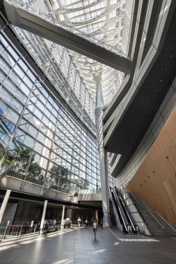 Tokyo, Japonya - 2 Ekim 2016: Tokyo Uluslararası Forum, Japonya'nın iç