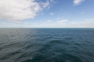 Okyanus ve gökyüzü arka plan için mavi arka plan amaç