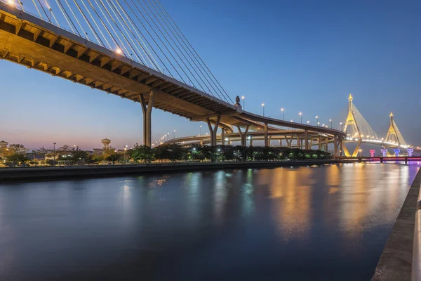 Bhumibol Bridge, Bangkok, Thailand — Stockfoto