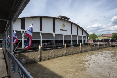 Bangkok, Tayland - 12 Ağustos 2017: Kraliyet mavnaları, Bangkok, Tayland, Thailand, Ulusal Müzesi